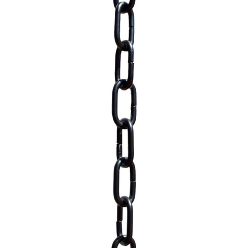 Aluminum Traditional Link Rain Chain Replacement Downspout for Gutters, Matte Black